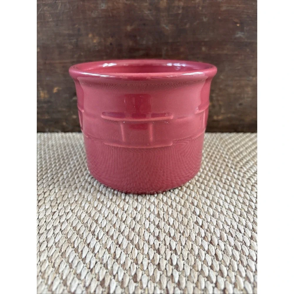 Longaberger  Woven Traditions Pottery 1 Pint SALT CROCK
